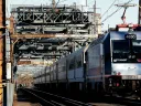 A New Jersey Transit train crosses a 1910 bridge in Kearney, N.J., over which 150,000 to 200,000 passengers cross daily&mdash;making it perhaps the busiest rail span in the Western Hemisphere. It is obsolete, but a $940-million plan to replace it remains unfunded. 