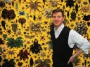 Adams in front of his 2015 installation, <i>Life, or Something Like It.</i>