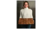 A woman holds a tray of waffles