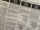 A page from a newspaper showing legal notices
