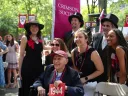 Bertram A. “Bert” Huberman ’44, M.B.A. ’48, the most senior attendee at the weekend’s festivities.