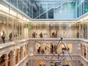 Harvard Art Museums, view of the galleries and conservation labs that surround the Calderwood Courtyard.