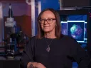 Paola Arlotta standing in her laboratory
