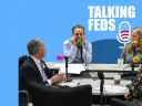 Paul Fishman, Harry Litman, Amy Jeffress, and Jamie Gorelick record an episode of the Talking Feds podcast.