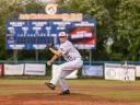 Right-hander Jay Driver mid-pitch