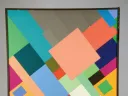 A color-paper collage used by Edwin Land to develop an influential theory of color vision