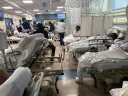 COVID-19 patients on a hospital ward