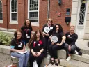 Photograph of the Crimson Goes Blue recruitment team