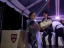 A colossal confection: the red velvet cake created by Joanne Chang ’91 of Flour bakery