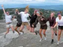 The 2011 Onaway counselors at the top of Mount Cardigan (the author is fourth from left)