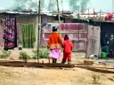 Housing for workers at a construction site in Gurgaon, near Delhi.