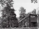 philip Johnson standing confidently