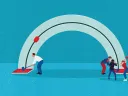 An illustration of social capital, the subject of the book being reviewed, in the form of an individual versus a group working together