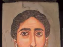 Tempera portrait of Egyptian woman 