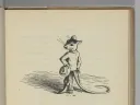 Stuart Little holding a hat and cane