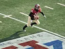 Quarterback Collier Winters completed 13 of 16 passes against Yale. His longest throw, a 46-yard pass to receiver Marco Iannuzzi, set up Harvard’s first score of the day. Back in action after breaking a collarbone in the season’s third game, Iannuzzi returned the second-half kickoff for a game-changing touchdown.  