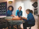 Massage is among the healing arts Cynthia Ann Piltch studied for a new career.