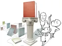 illustration of praising books