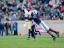 Despite the efforts of Yale linebacker Victor Egu, Crimson quarterback Scott Hosch ’16 managed a flip to freshman receiver Justice Shelton-Mosley, who took the ball the rest of the way. The 35-yard touchdown gave Harvard a 14-7 second-quarter lead in The Game.