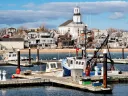 Provincetown harbor in the winter