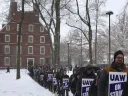Photograph of Harvard graduate students during their strike