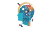 Illustration of a human head benefitting from exercise